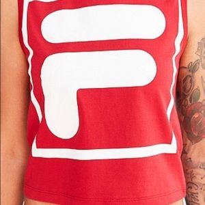 Fila red tank top by Urban Outfitters size M